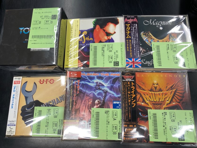 ヘヴィメタル　　中古CD　11枚　まとめて売ります② 11/1(土)~11/3(月)入荷> DEATH MERTAL、THRASH METALの新着中古CD