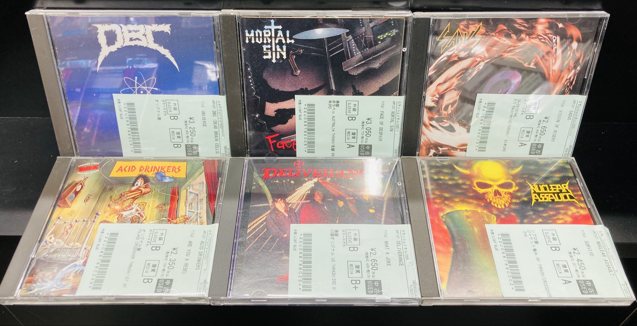 スラッシュメタルDVD中古セット 8/4(火)~8/7(金)入荷> スラッシュメタルの中古CD新着リストを公開