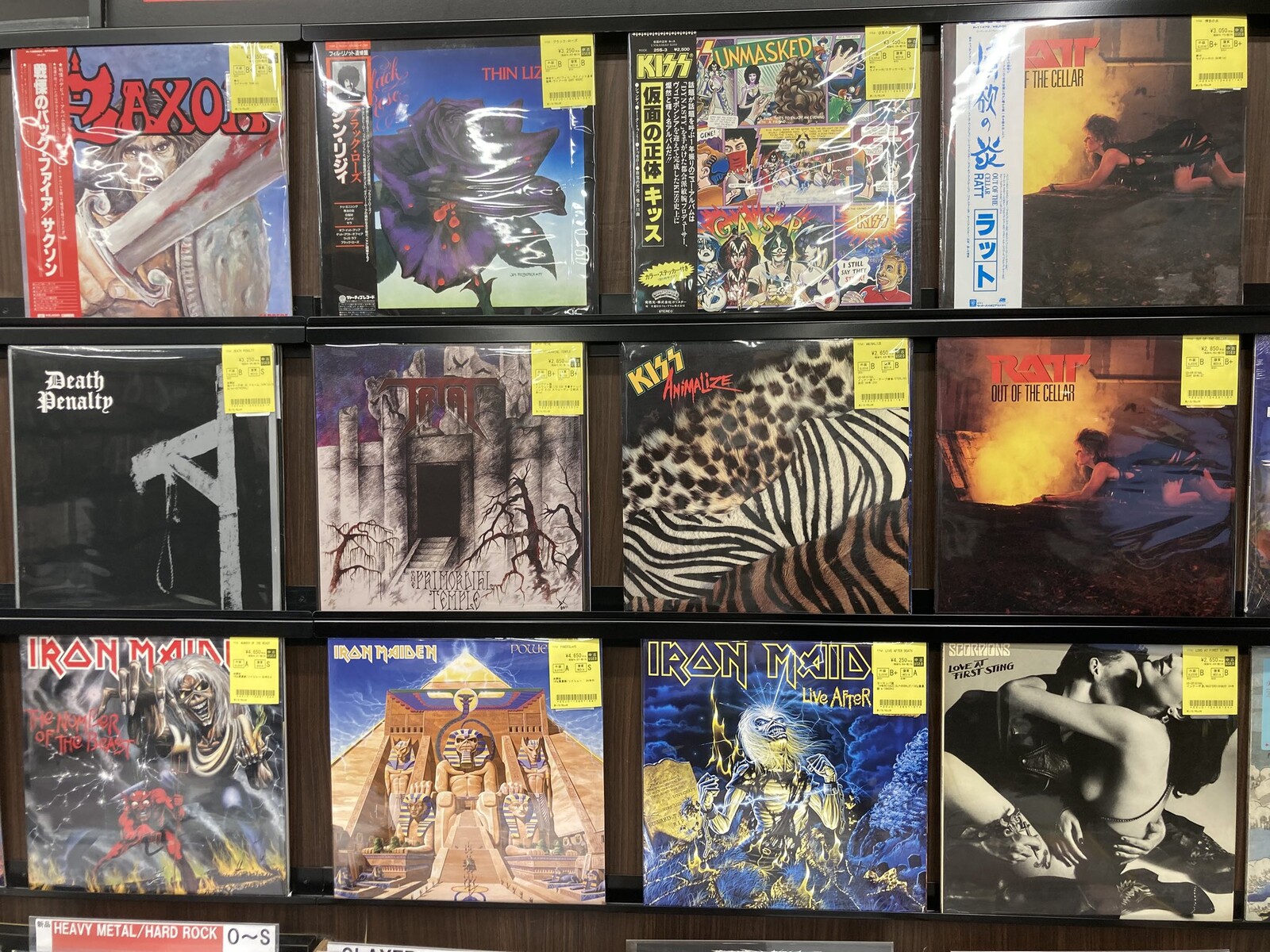 IRON MAIDEN, KISS, RATT, TRIALなど中古レコードが入荷しました