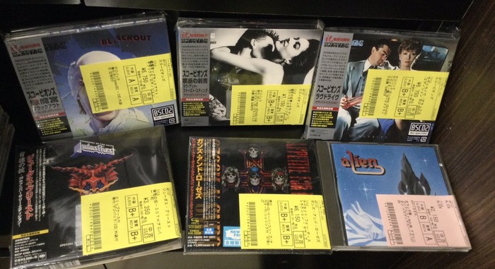 SCORPIONS、JUDAS PRIEST、ALIEN、GUNS N' ROSESほかHR/HMの中古