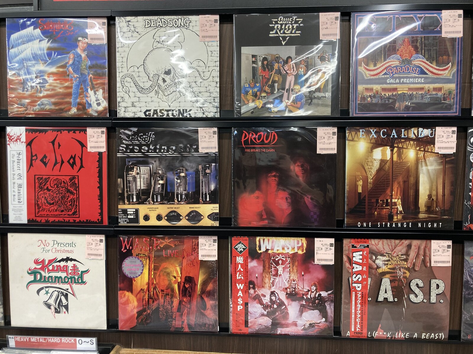 中古レコード約50枚入荷！W.A.S.P, PROUD, EXCALIBURなどちょいレア盤