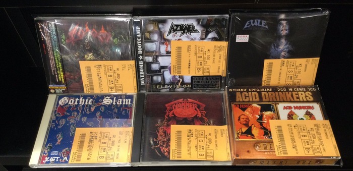 ACID DRINKERS、AZRAEL、SLAMMER、SODOM等のスラッシュ・メタルの中古