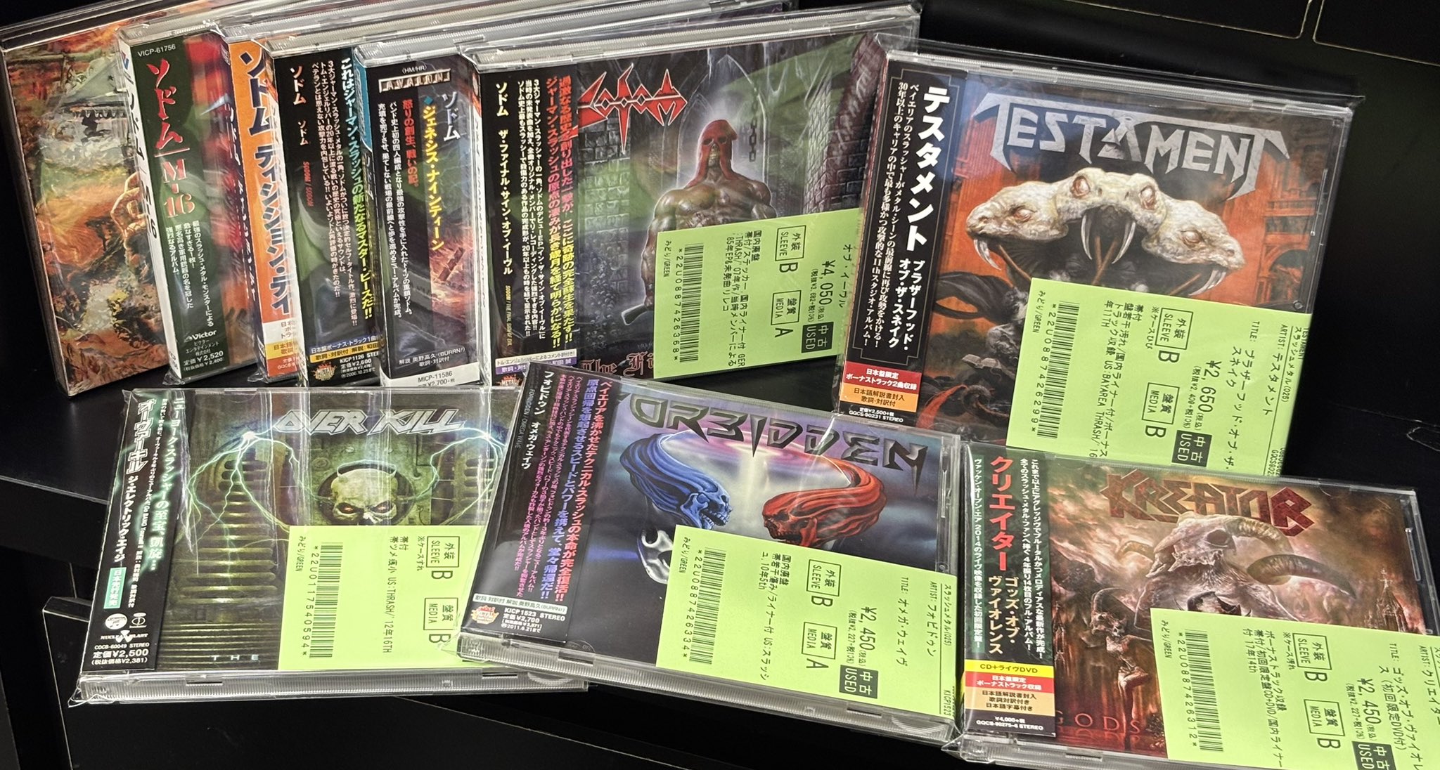6/30(火)~7/3(金)入荷> THRASH METALの新着中古リストを公開いたしまし