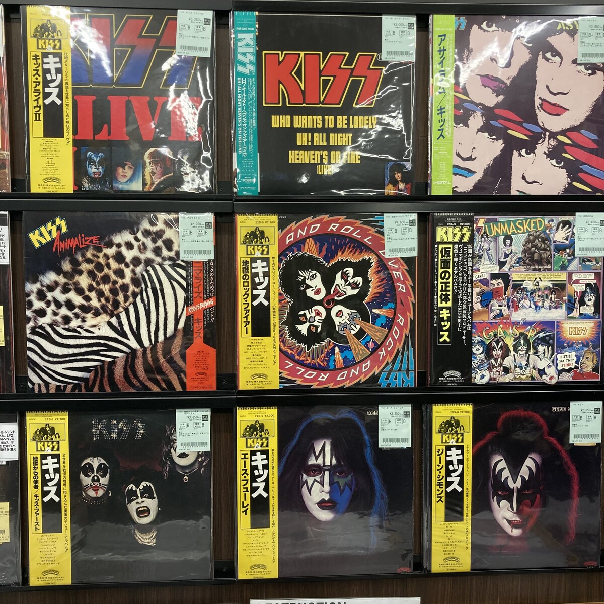KISS, DEEP PURPLE, WHITESNAKEなどビッグネームの国内盤中心に中古
