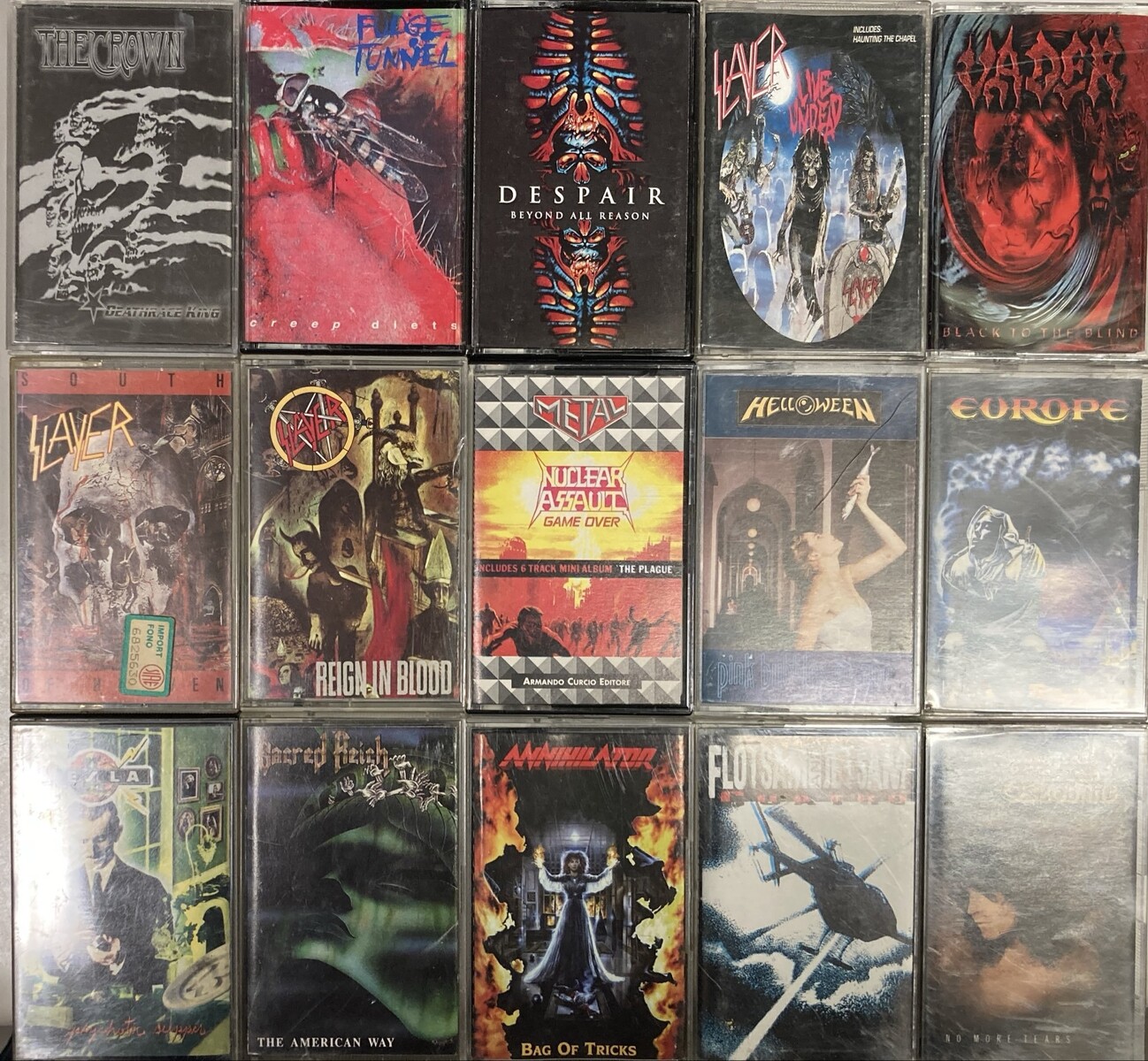 中古カセット】THE CROWN、IN FLAMES、METALLICA、MR. BIG、SLAYER
