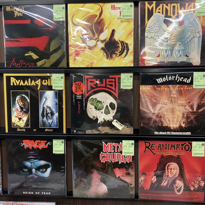 JUDAS PRIESTのUKオリジナル盤各種、RUNNING WILD, FLOTSAM AND JETSAM