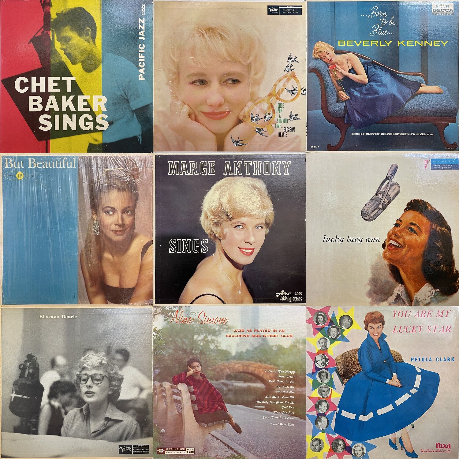 女性ジャズ・ヴォーカルの名盤LP6枚(輸入盤4日本盤2) 女性