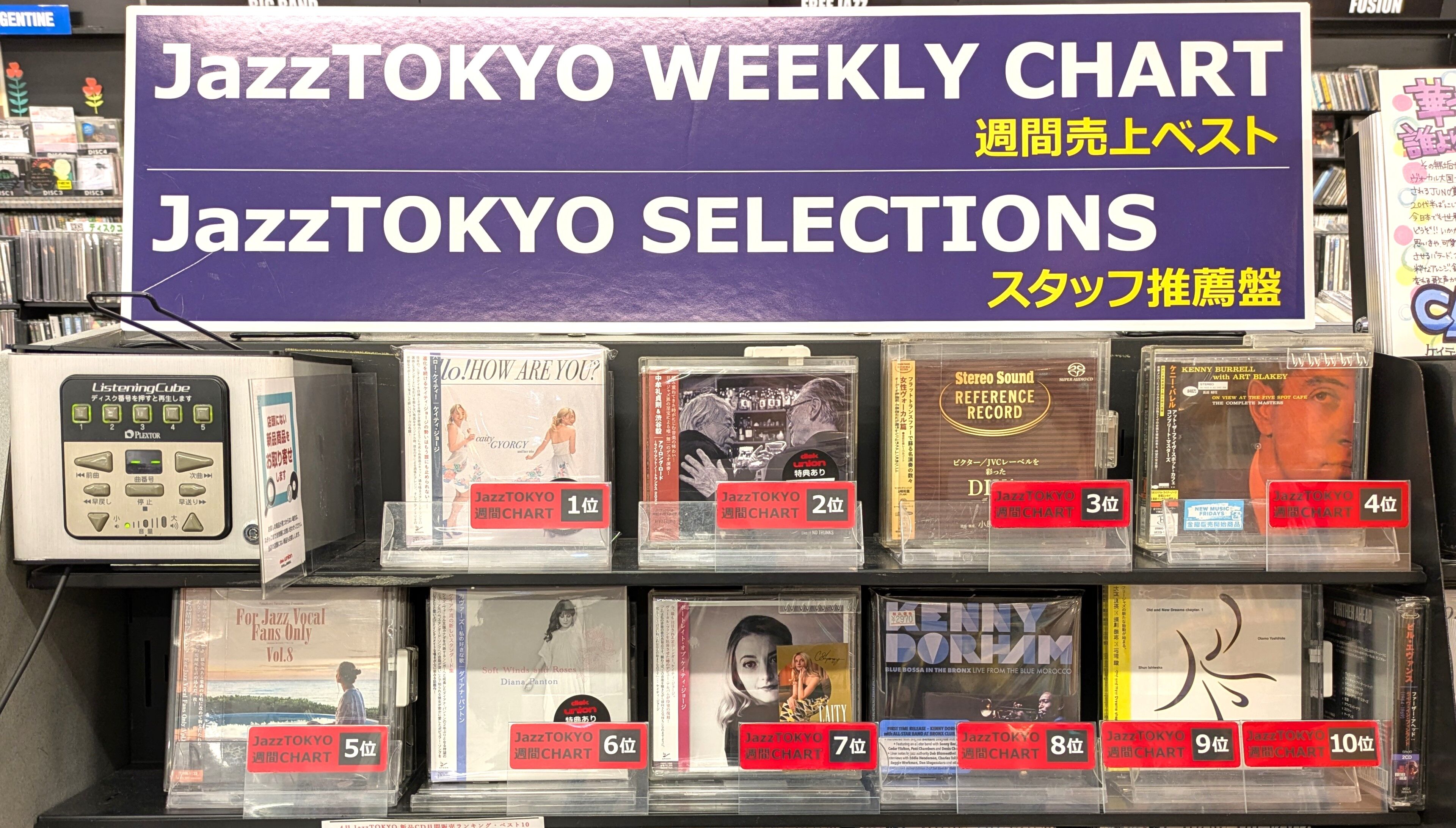 ○新品CD○ JazzTOKYO WEEKLY CHART 2025/5/5 更新しました