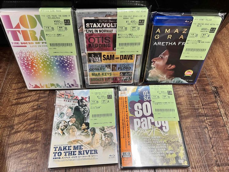 ☆8/15(金)SOUL/BLUES/COUNTRY&BLUEGRASS/ROCK etc新着中古DVD250枚