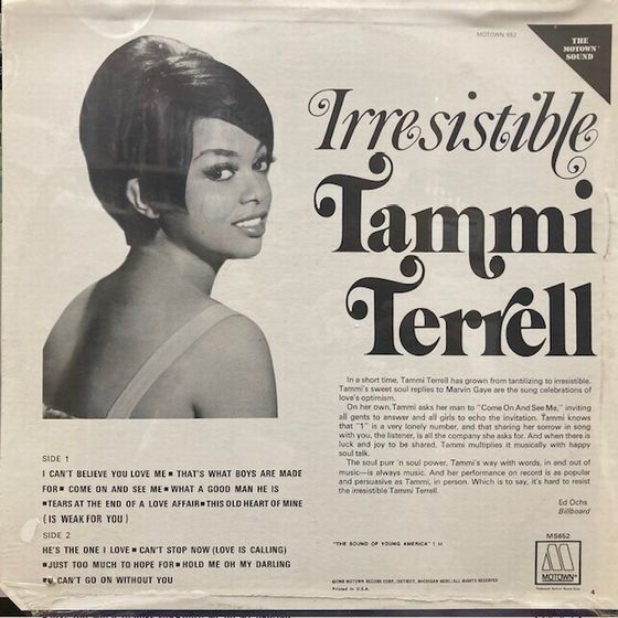 ◎7/19(金) TAMMI TERRELL「IRRESISTIBLE」未開封品2枚出展