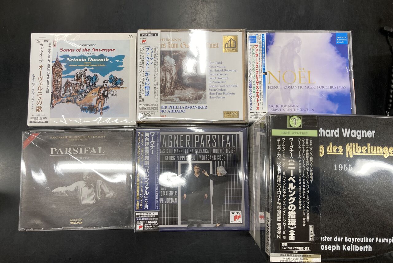 10/2(木)【中古CD】新入荷 声楽曲&ワーグナー・オペラ作品 : ディスク