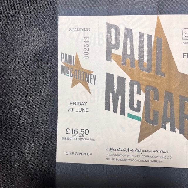 SOLD OUT!】PAUL McCARTNEY 1991年コンサートチケットがなんと全券で