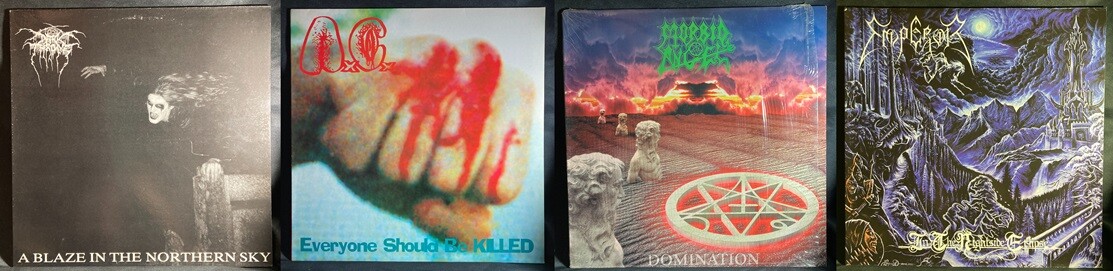 ブラックメタル　レコード　14枚　まとめ売り セット ブラックメタル レコード 14枚 まとめ売り セット ブラック