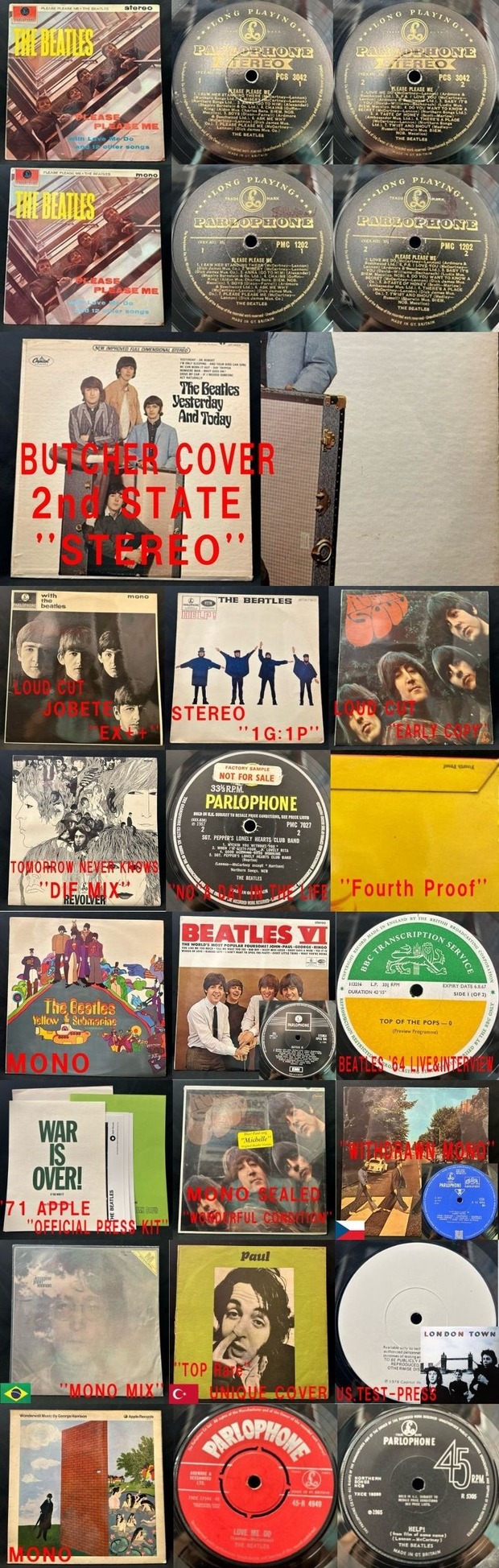 ビートルズLPレコード(まとめ売り) FRC BEATLES LPレコードBOXセット 【7タイトル8枚組】 - メルカリ