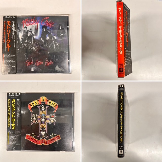 廃盤】BON JOVI/GUNS 'N ROSES/MOTLEY CLUE 稀少CD入荷！【旧規格