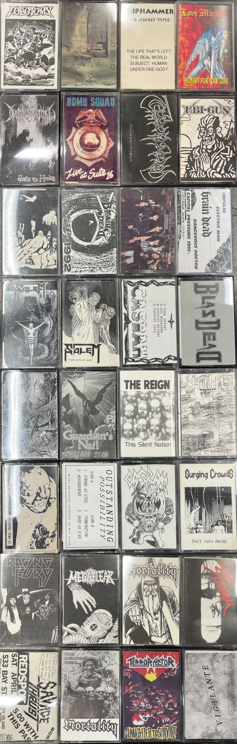 中古メタル】希少DEMOテープなどヘヴィメタルのカセット約80点入荷