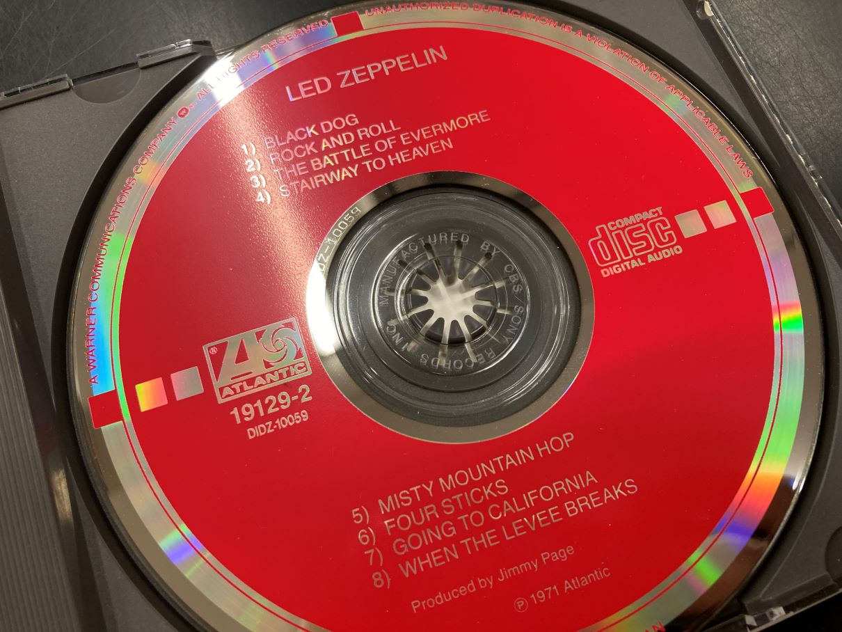 中古CD】レッドツェッペリン4TH、旧規格CD入荷いたしました 中古CD】レッドツェッペリン4TH、旧規格CD入荷いたしました