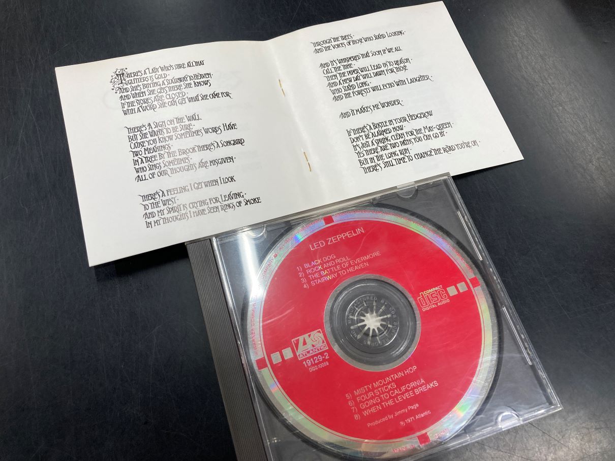 中古CD】レッドツェッペリン4TH、旧規格CD入荷いたしました 中古CD】レッドツェッペリン4TH、旧規格CD入荷いたしました