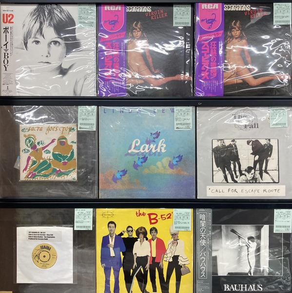 中古レコード/オールジャンル】U2やスコーピオンズ,バウハウスなど国内