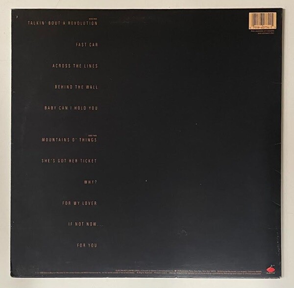 中古レコード/HIP HOP/R&B】TRACY CHAPMAN '88年の不朽の名作 US