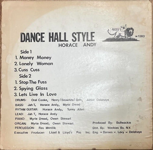 中古/レゲエ】HORACE ANDY『DANCE HALL STYLE』WACKIE'S最高傑作 中古/レゲエ】HORACE ANDY『DANCE HALL STYLE』WACKIE'S最高傑作