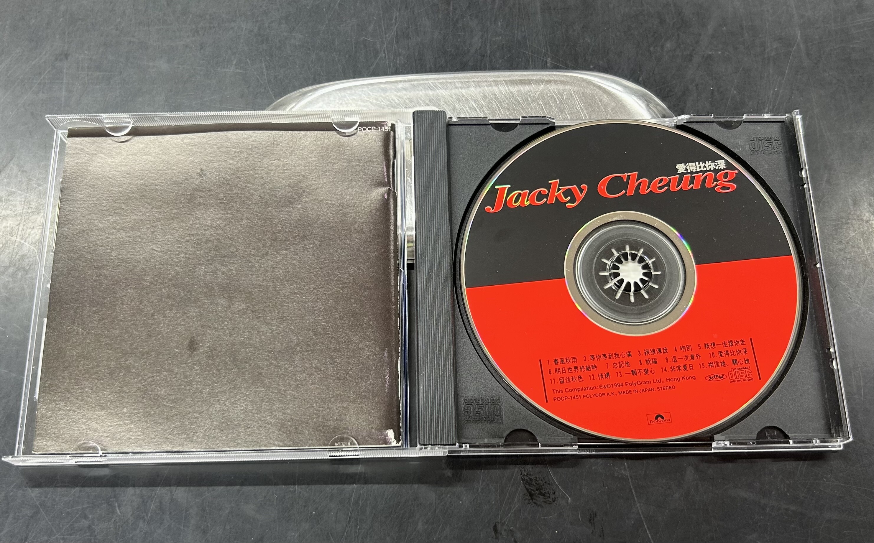 中古CD/ワールド】 ジャッキー・チュンの希少盤CD入荷いたしました
