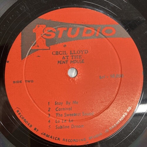 中古レコード/ジャズ】激レア稀少盤､CECIL・LLOYD の『AT THE PENT