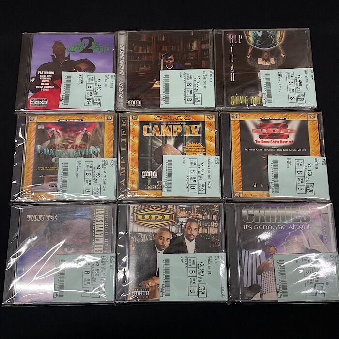 8/6 (日) GANGSTA RAP 中古 CD 新着入荷情報！G-RAP希少盤、G-LUV掲載