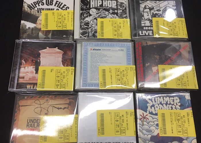 DJ KOCO、DJ KIYO、DJ MUROなどHIPHOP MIX CDを35枚ほど入荷いたしまし 