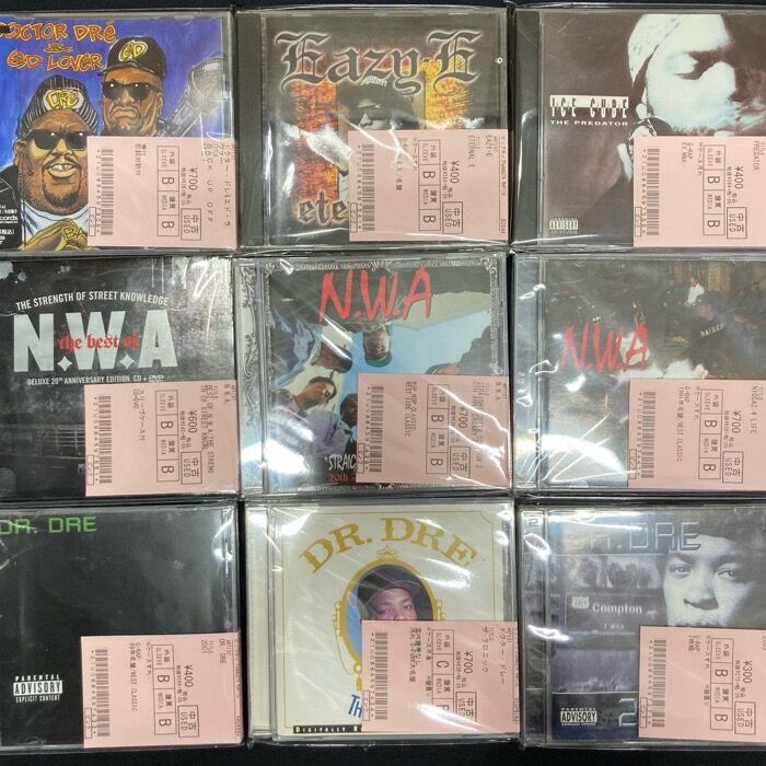 N.W.A.関連、SNOOP DOGG、2PAC など、GANGSTA RAP USED CD 約100枚 