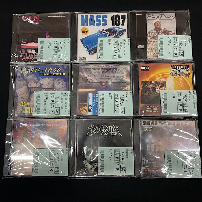 8/6 (日) GANGSTA RAP 中古 CD 新着入荷情報！G-RAP希少盤、G-LUV掲載 