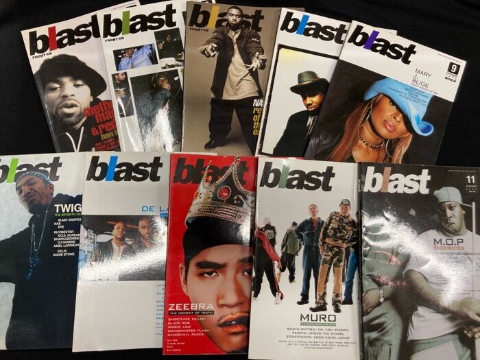6/22 (月) HIP HOP専門誌｢FRONT｣、｢blast」、「bmr」が中古にて一挙160