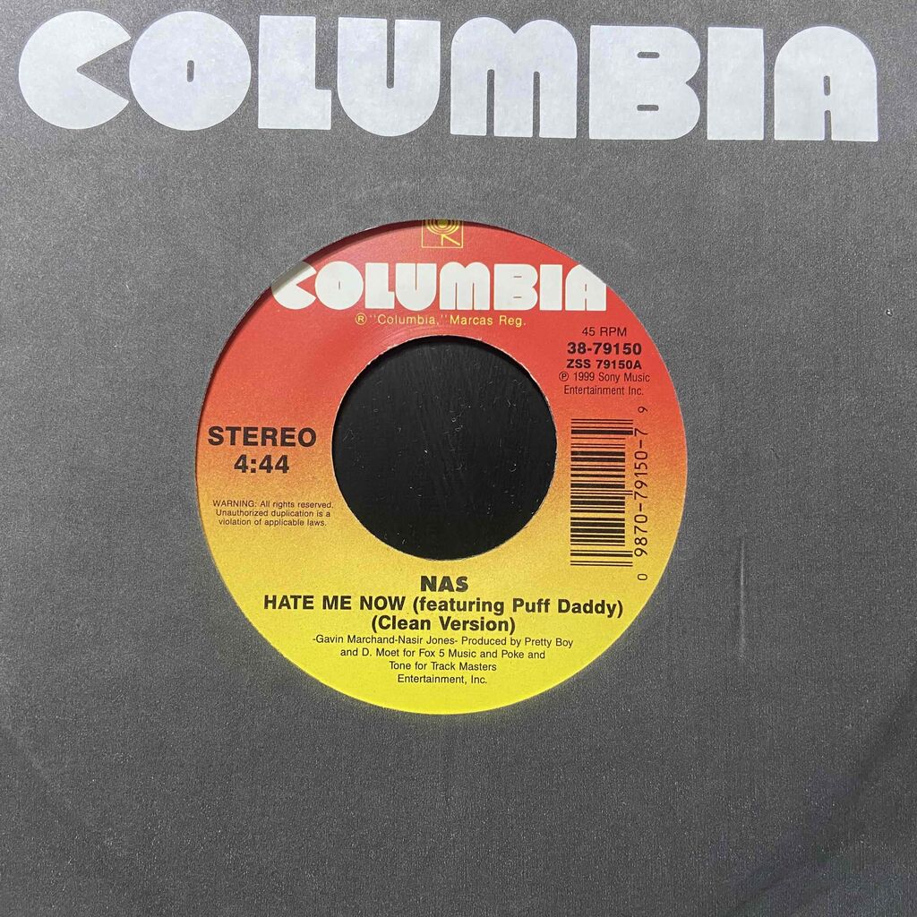 NAS / NAS IS LIKE / HATE ME NOW」中古7インチ入荷しました