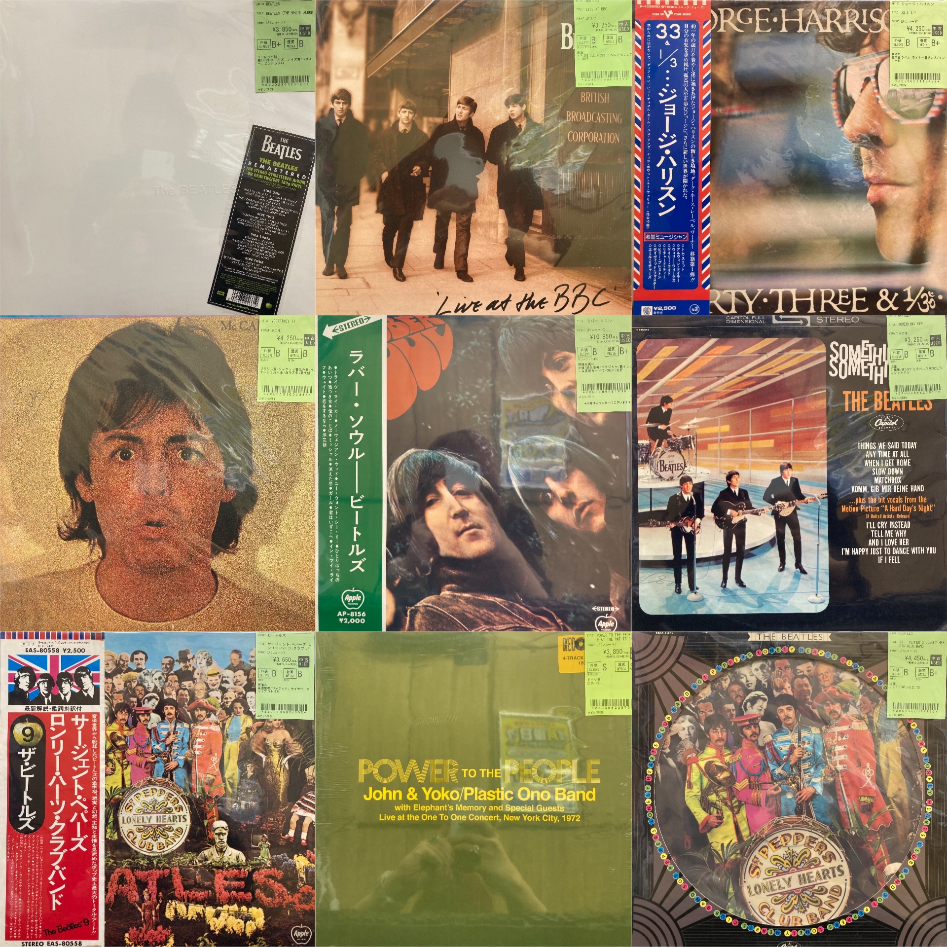 ビートルズ20点以上！ロック・ヘヴィメタル中古レコード大量入荷