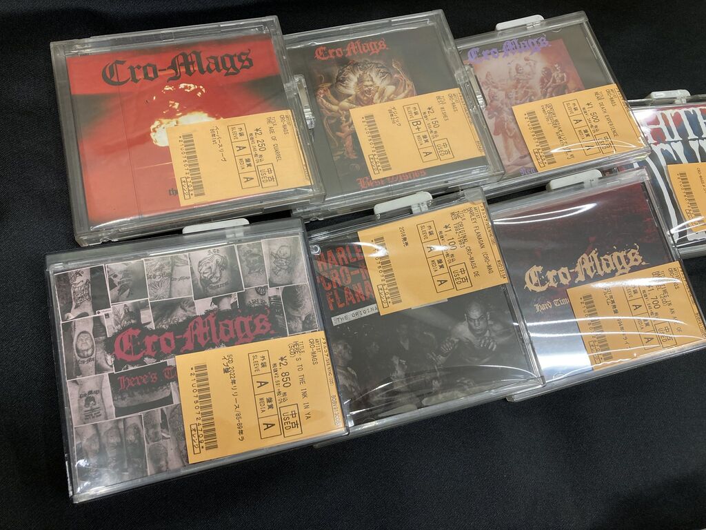 スーパーセール 半額タイムセール 12/7(木) PUNK中古CD新入荷情報】CRO-MAGSを中心に80's US HCの 洋楽