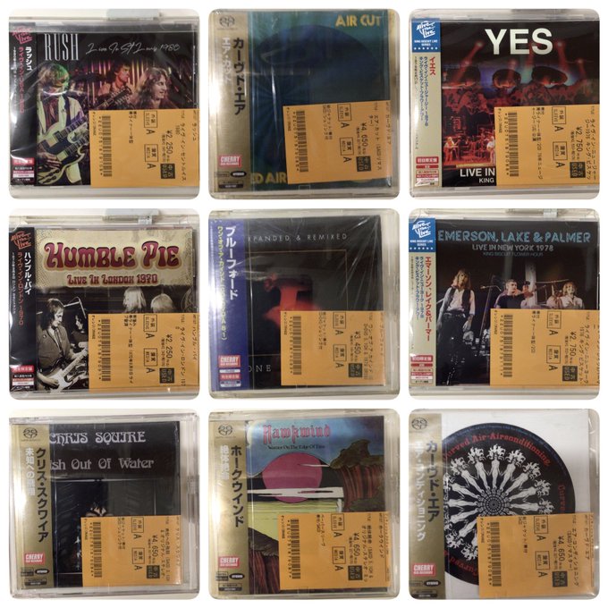 9/2(火)ROCK/POPS中古CD新入荷情報】ハードロック、プログレ多数