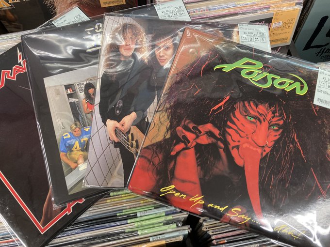 1/9(火) METAL中古レコード新入荷情報】POISON、RAVEN、METALLICAなど