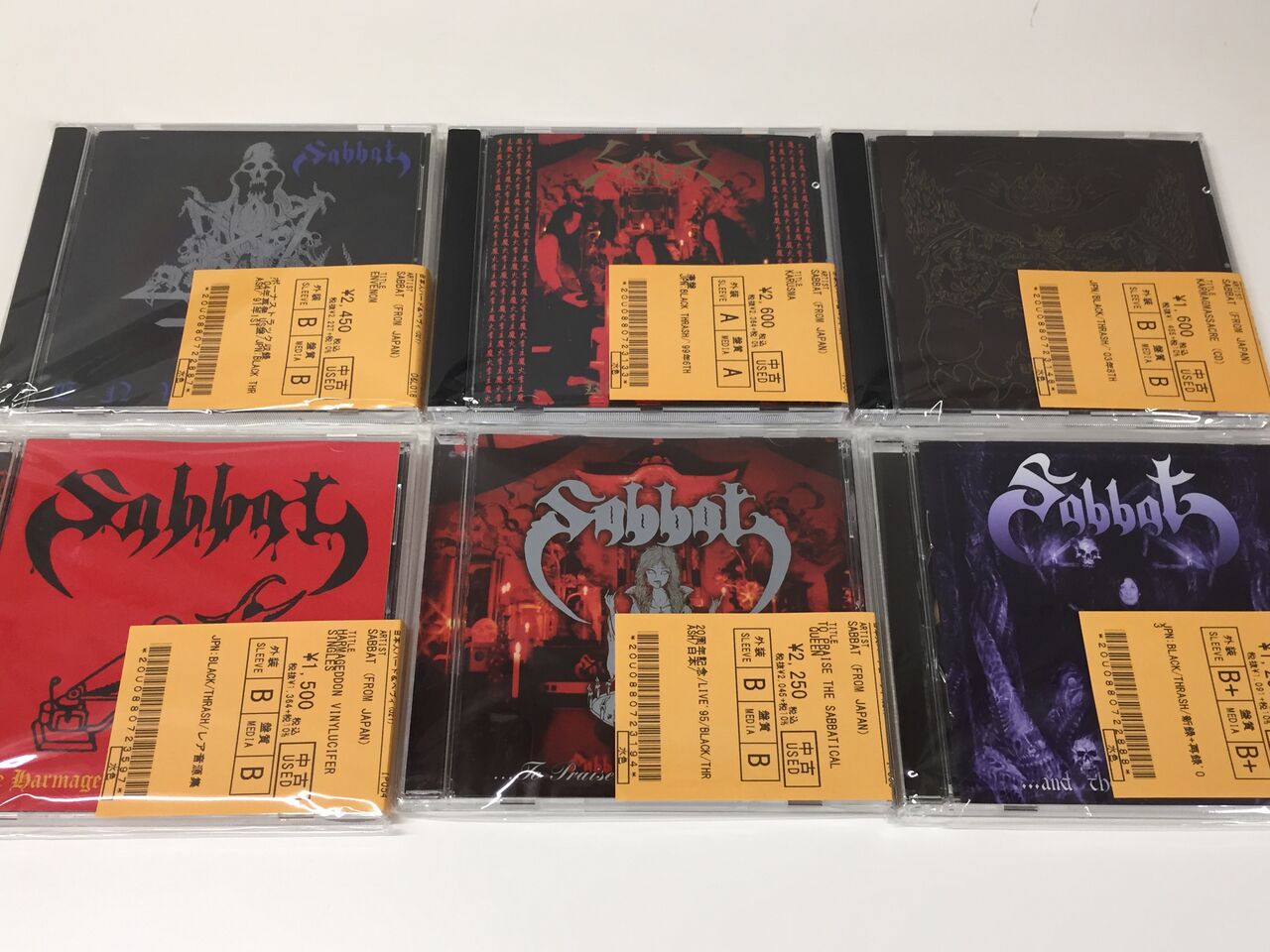 10/1(土) METAL中古CD新入荷情報】SABBAT、ABIGAILなど日本のメタルが