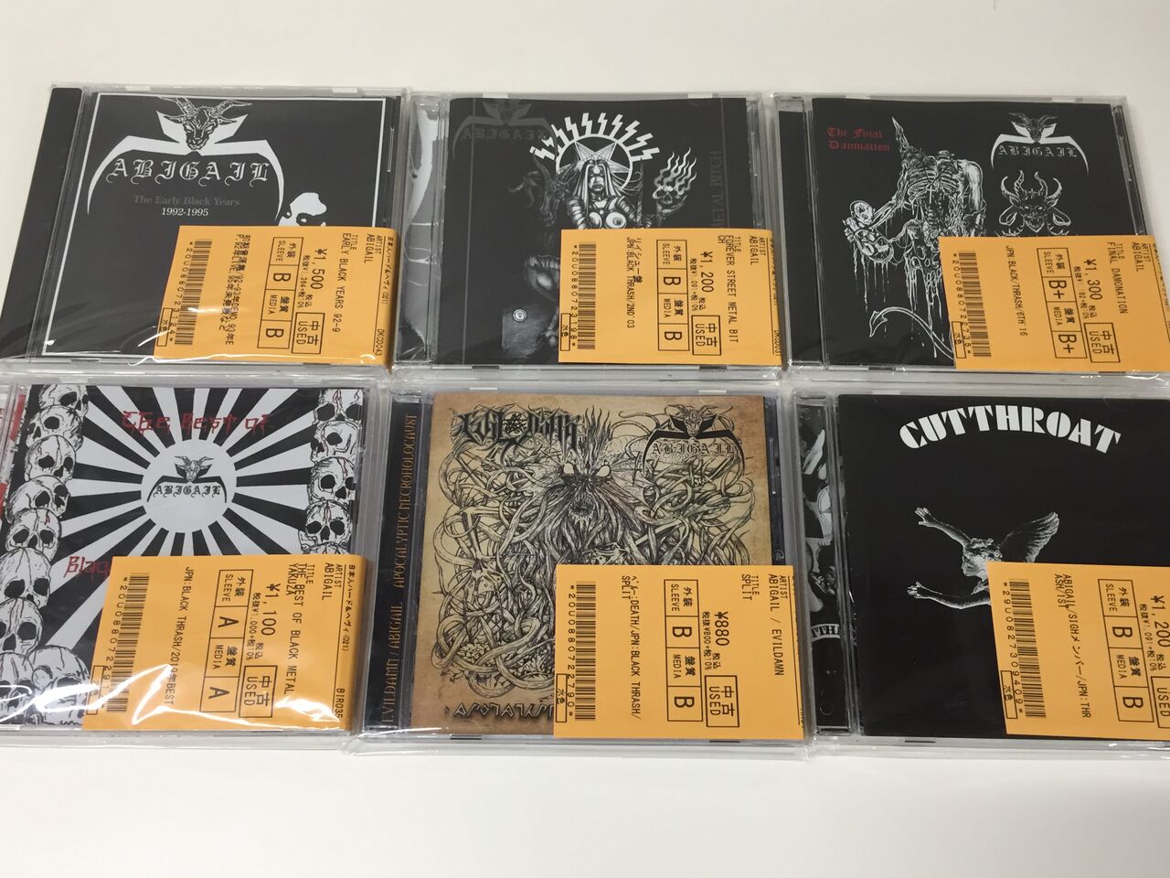 10/1(土) METAL中古CD新入荷情報】SABBAT、ABIGAILなど日本のメタルが