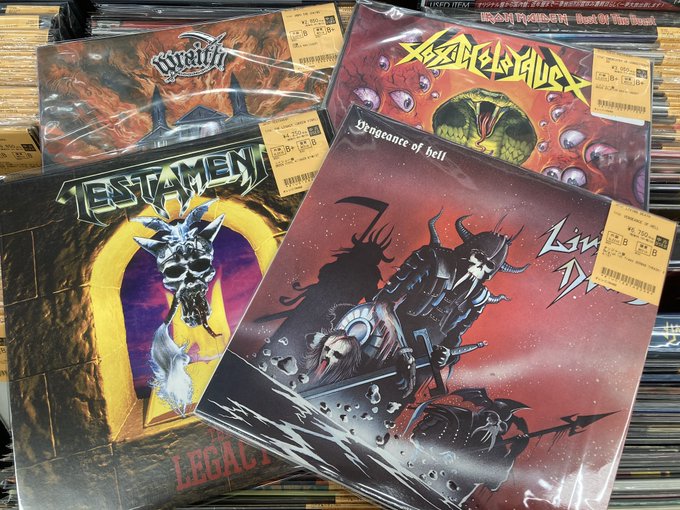 8/21(木) METAL中古レコード新入荷情報】L.A. METAL、NWOBHMなど