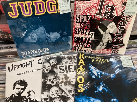 7/22(水)PUNK/HARDCORE中古レコード新入荷情報】80~90's HARDCORE