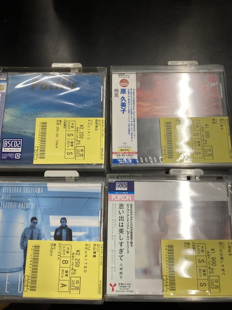 3/3(日) 日本のロック/ポップ中古CD新入荷情報】CITY POP/和