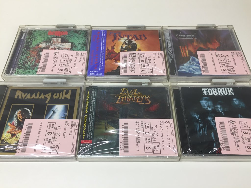 4/24(月) METAL中古CD新入荷情報】メロハーやNWOBHM、プログ 4/24(月) METAL中古CD新入荷情報】メロハーやNWOBHM、プログ