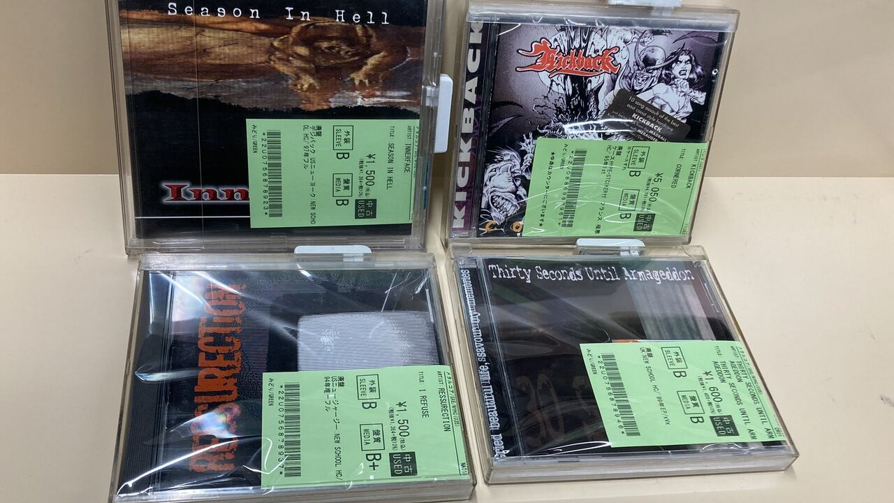 5/31(日)PUNK/HARDCORE中古CD入荷情報】NEW SCHOOL HC/NYHC良作多数