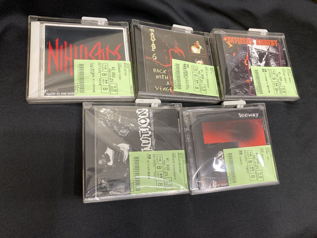 11/26(日) PUNK中古CD新入荷情報②】80~90's US CROSSOVERや80's USHC