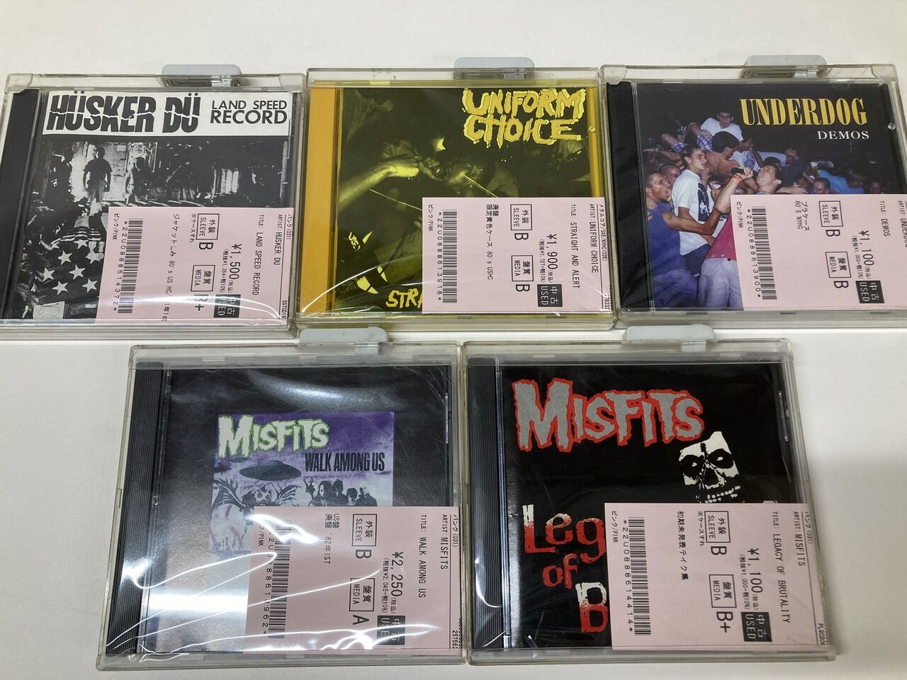 8/25(火)PUNK中古CD新入荷情報】名盤多数！80's HC中心に国内