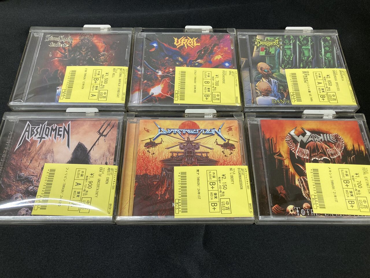 8/20(火) METAL中古CD新入荷情報①】近年マイナー系THRASH,DEATHが入荷