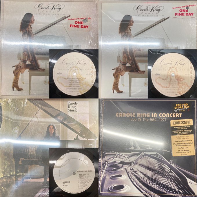 1/29(水) ROCK中古RD新入荷情報】キャロルキングのレコードまとめて