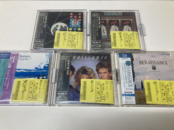 1/15(水) ROCK中古CD新入荷情報】ルネッサンスを中心に紙ジャケCD,BOX