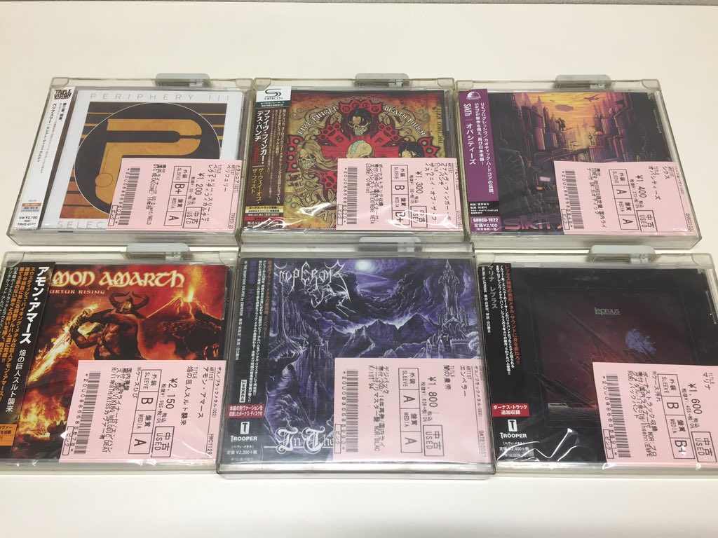 4/23(日) METAL中古CD新入荷情報】新着メタルCD補充